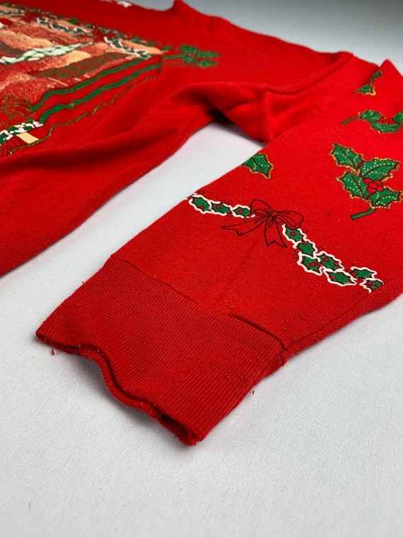 Vintage Ugly Christmas Sweater Sweatshirt Santa S… - image 3