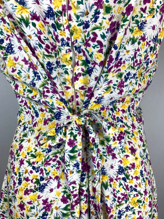 Floral Skort Romper Basic Editions | Vintage 80s … - image 5