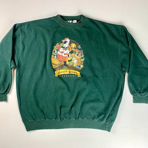 Vintage Novelty Ugly Christmas Dog Graphic Sweatshirt Size 2X Big Dogs