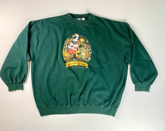 Vintage Novelty Ugly Christmas Dog Graphic Sweatshirt Size 2X Big Dogs