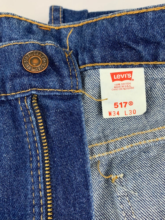 Vintage 80’s Orange Tab 517 Levi’s Jeans - image 4