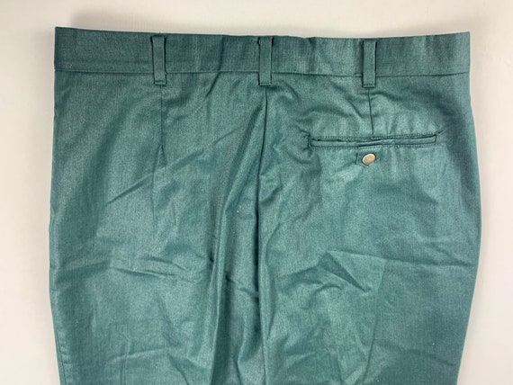 Vintage 90’s Levi’s Teal Polished Cotton  Pants 3… - image 9