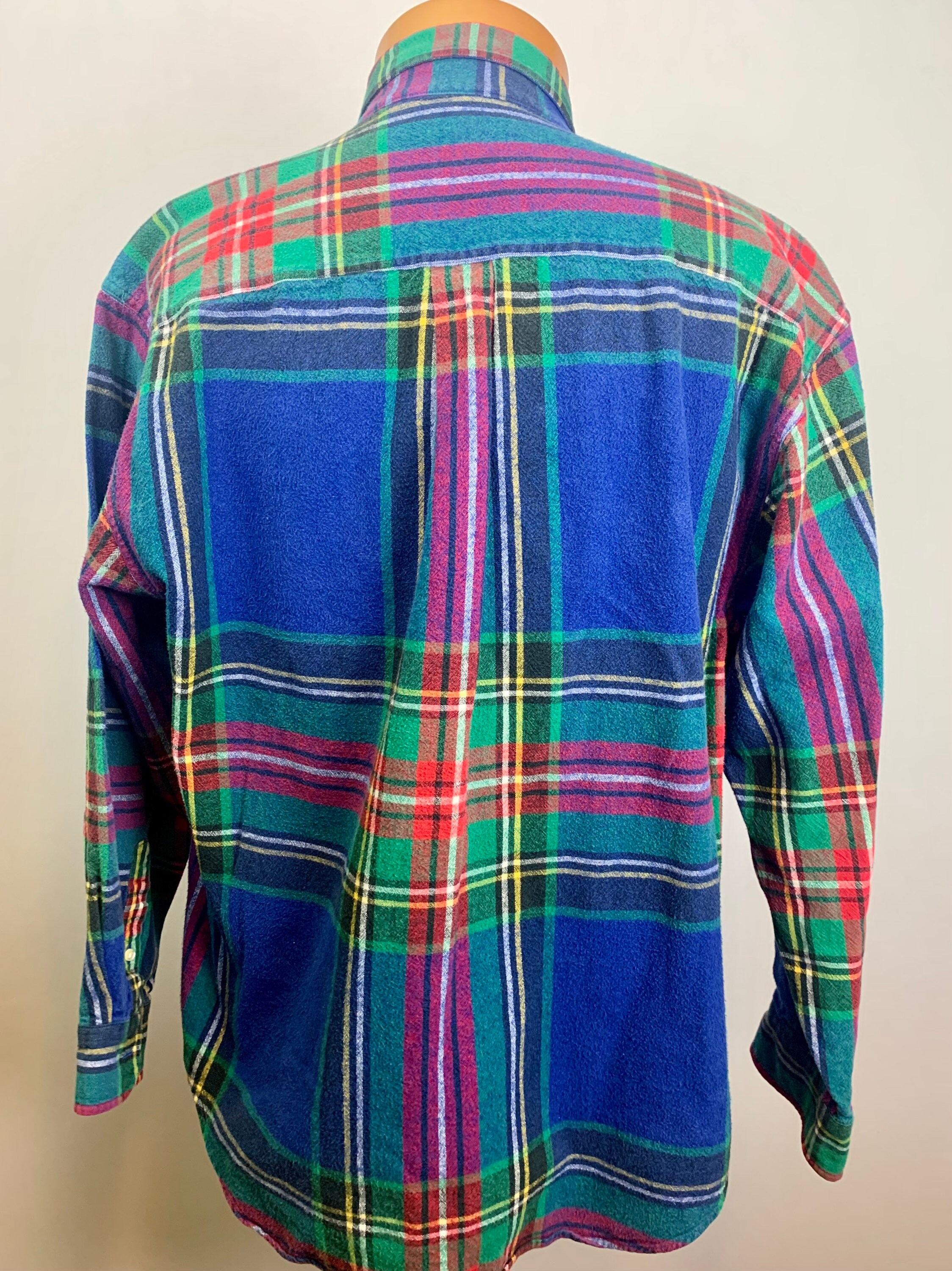 Vintage 90s Gap Mens Multi-colored Plaid Shirt Size XL - Etsy