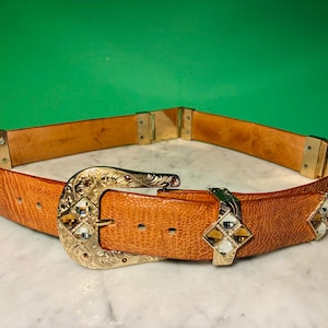 Vintage Ostrich Belt - Etsy display picture 2