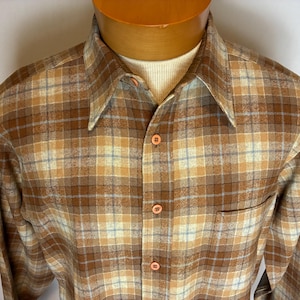 トップス 70's PENDOLTON WOOL SHIRTS PENDLETON/70s/Open collar shirt/L/Wool/NVY/Solid color | eBay