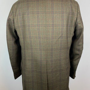 Vintage 70s Campus Mens Green Plaid Blazer Sports Coat Size 40 R image 5