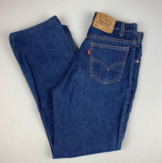 Vintage 80’s Orange Tab 517 Levi’s Jeans - image 3