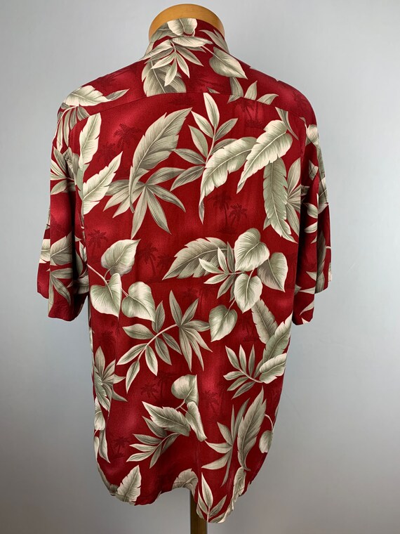 Vintage 80s 90s Rayon Hawaiian Shirt Size Large F… - image 4