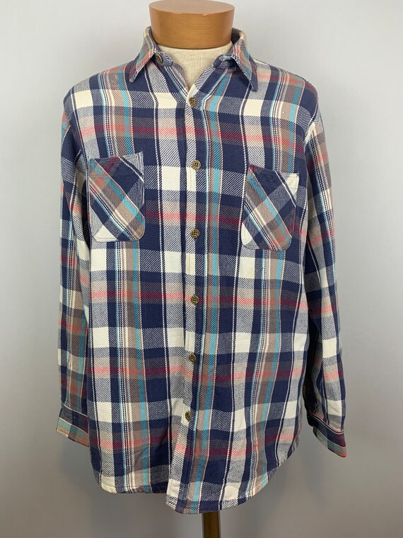 Vintage Big Mac Men’s Plaid Flannel Shirt Size L … - image 8