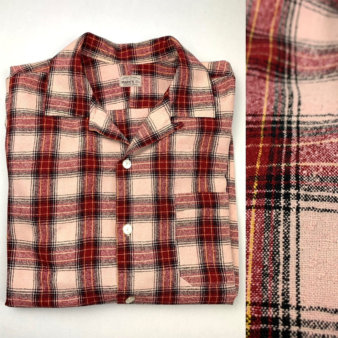Vintage Pink Plaid Top