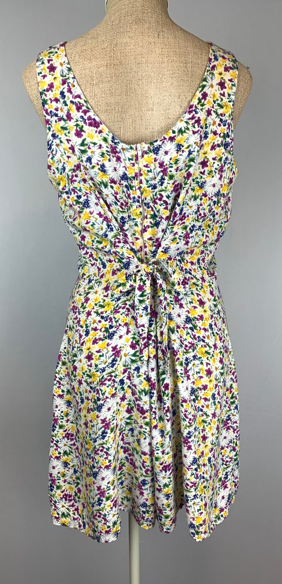 Floral Skort Romper Basic Editions | Vintage 80s … - image 8