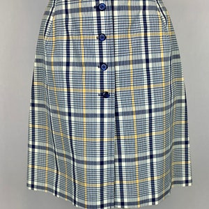 Vintage 60s Bobbie Brooks Plaid Skorts Size 26 Waist Mod Preppy