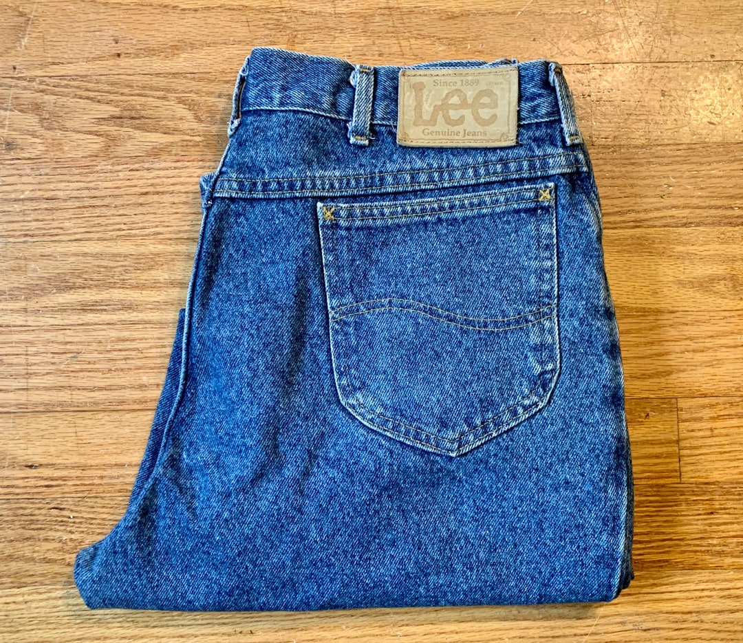 Vintage 1980s 1990s Lee High Rise Tapered Mom Stone Washed - Etsy