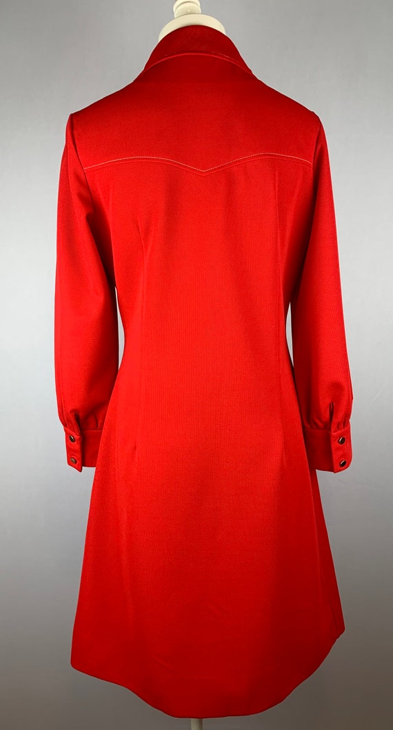 Vintage 70s Chemise Lacoste Red Dress Tennis Dress - image 6