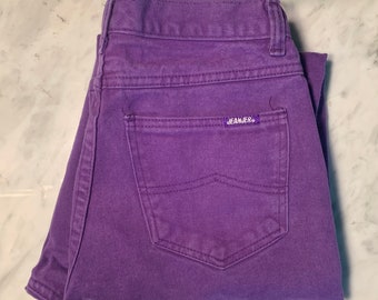 80s Purple Jeans - Etsy