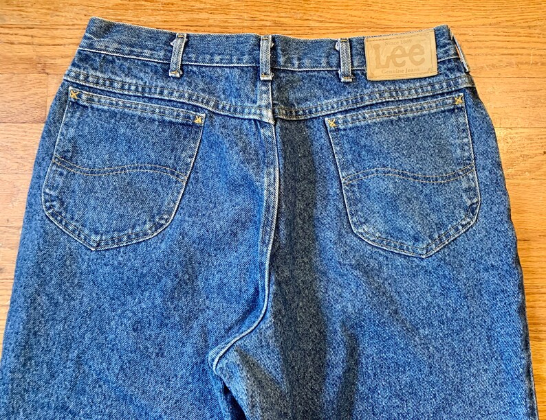 Vintage 1980s 1990s Lee High Rise Tapered Mom Stone Washed - Etsy