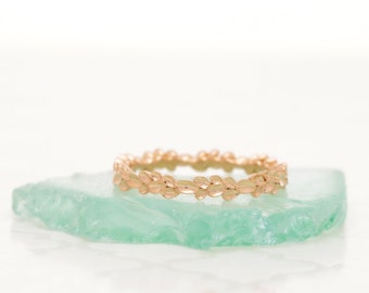 14k Solid Gold Stackable Band