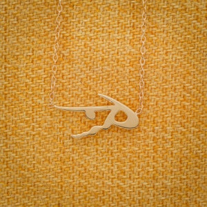 14K Solid Gold Customized Name Pendant, Made to Order