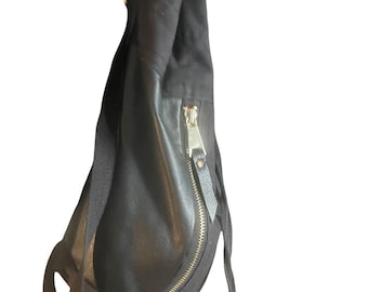 Leather bundle bag, Leather backpack, women's backpack, gifts for her, back to school, personalized bag, unique bag