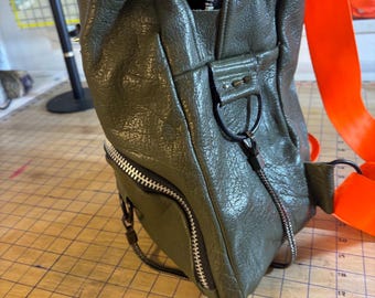 leather backpack