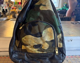 chic camouflage backpack