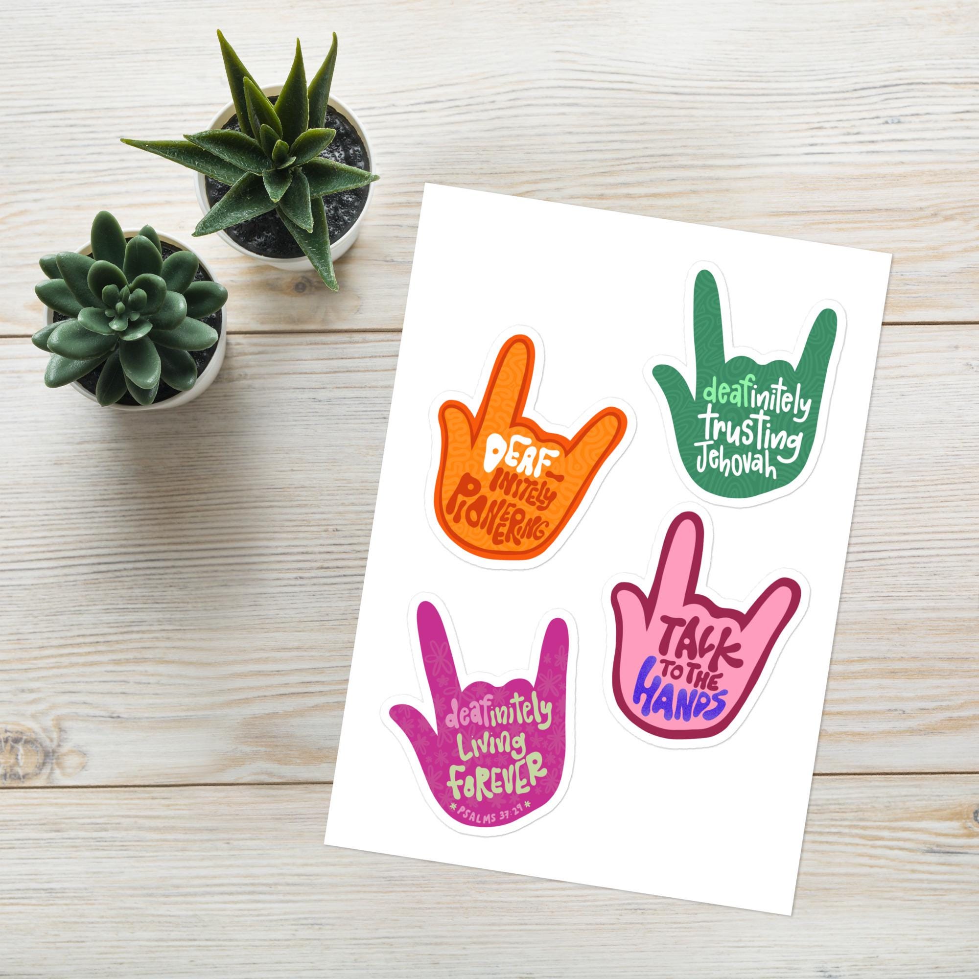 JW Sign Language Sticker Sheet - Etsy