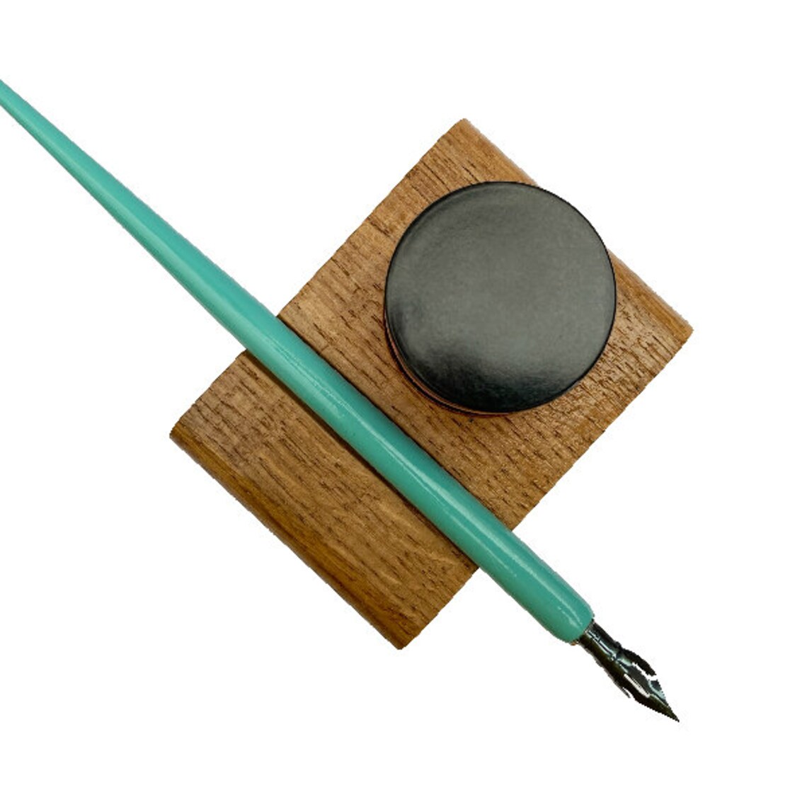 Handmade calligraphy ink pot holder and pen rest Etsy
