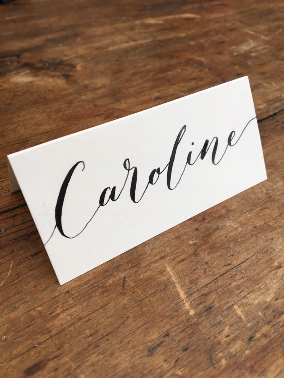 Handwritten calligraphy place cards personalised name cards Etsy