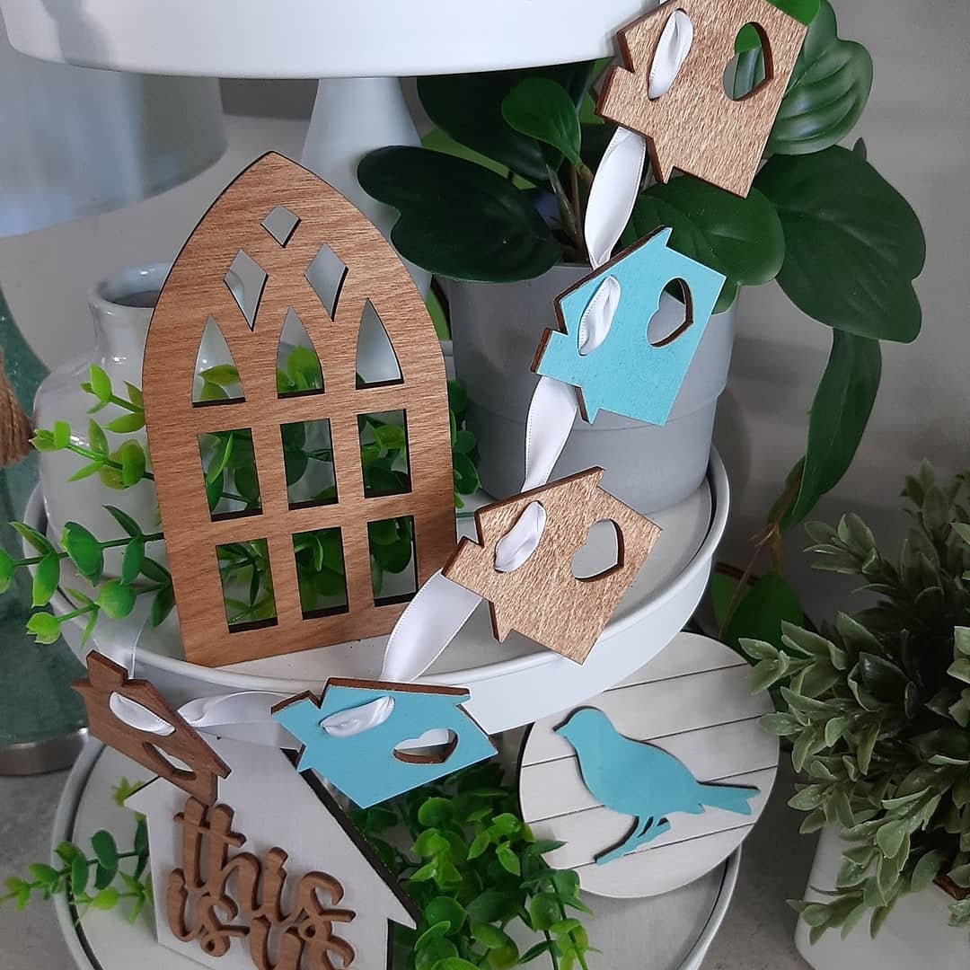 Unfinished Home DIY Tiered Tray Decor Kit Tier Tray Craft Etsy