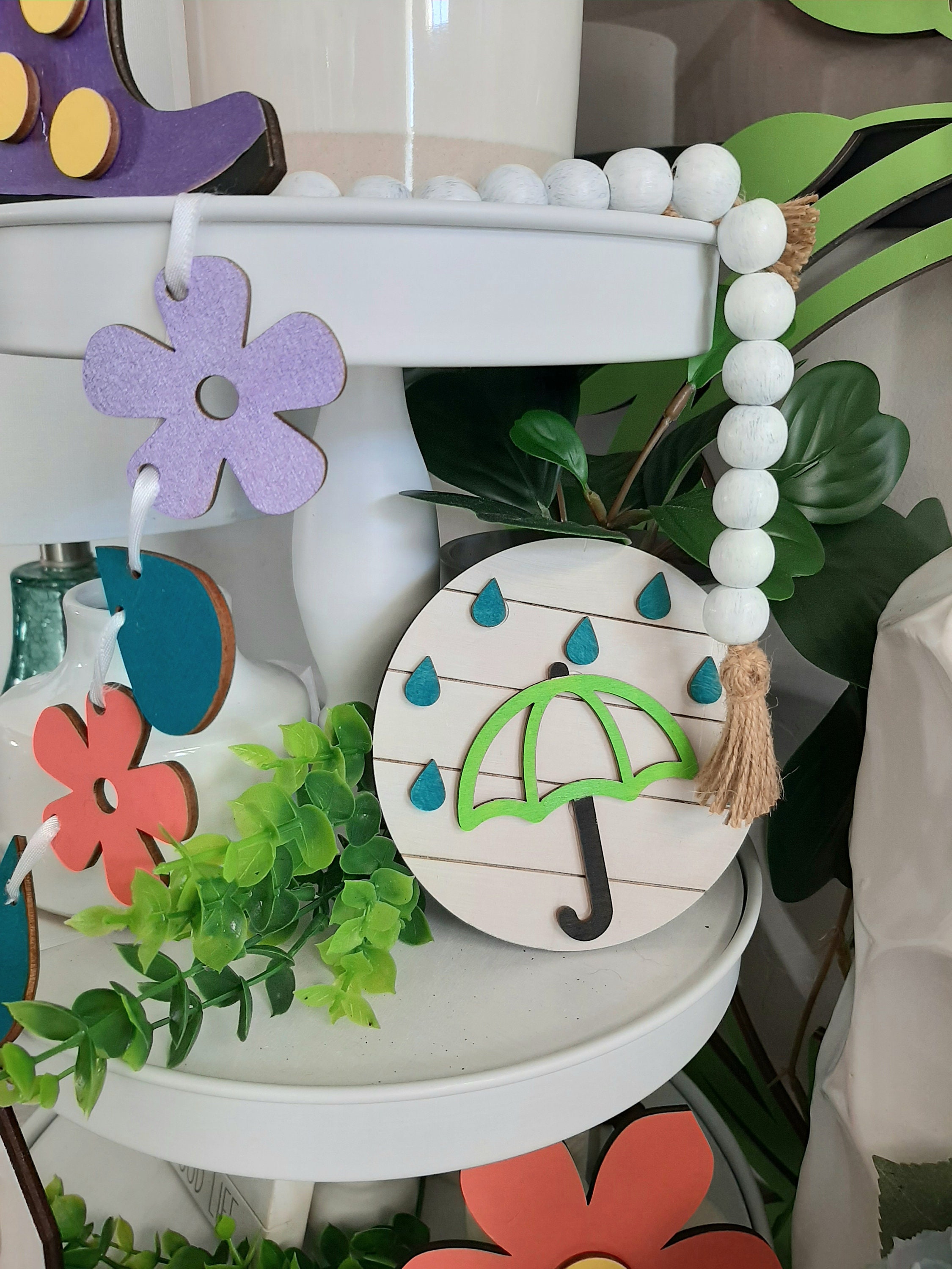 Unfinished Spring DIY Tiered Tray Decor Kit Wood Tier Tray Etsy Norway