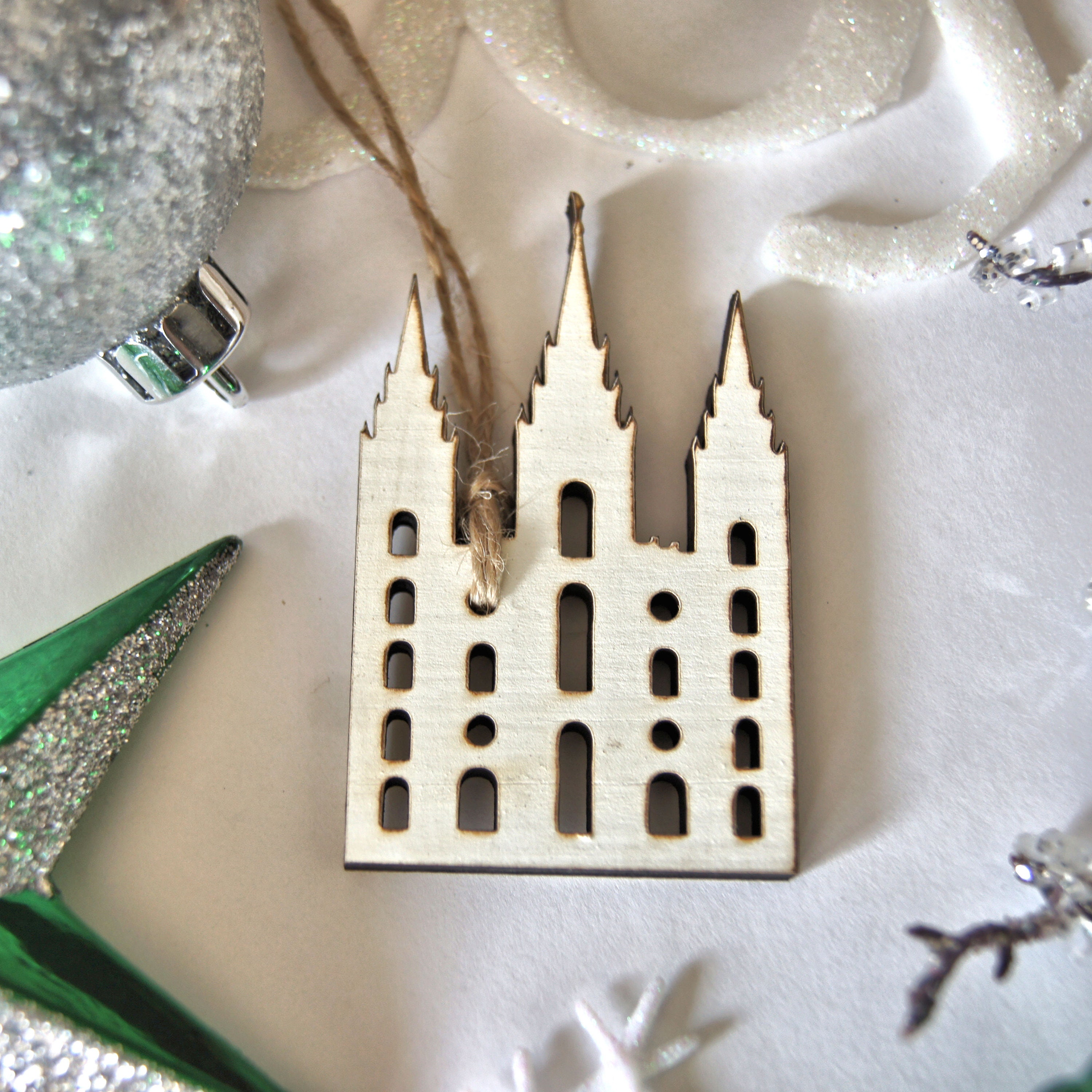 LDS Ornament Handcrafted to Become a Treasured Heirloom Choose Family Forever Laser Cut Hardwood. Any Temple or Customize