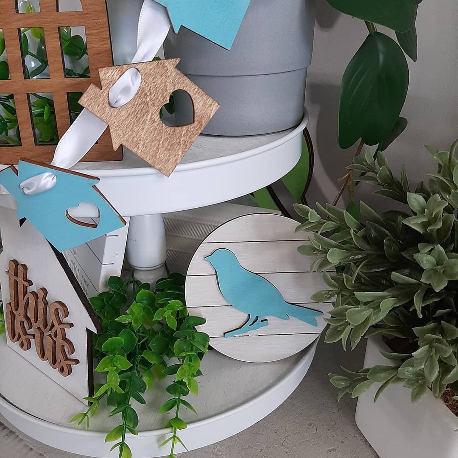 Unfinished Home DIY Tiered Tray Decor Kit Tier Tray Craft Etsy