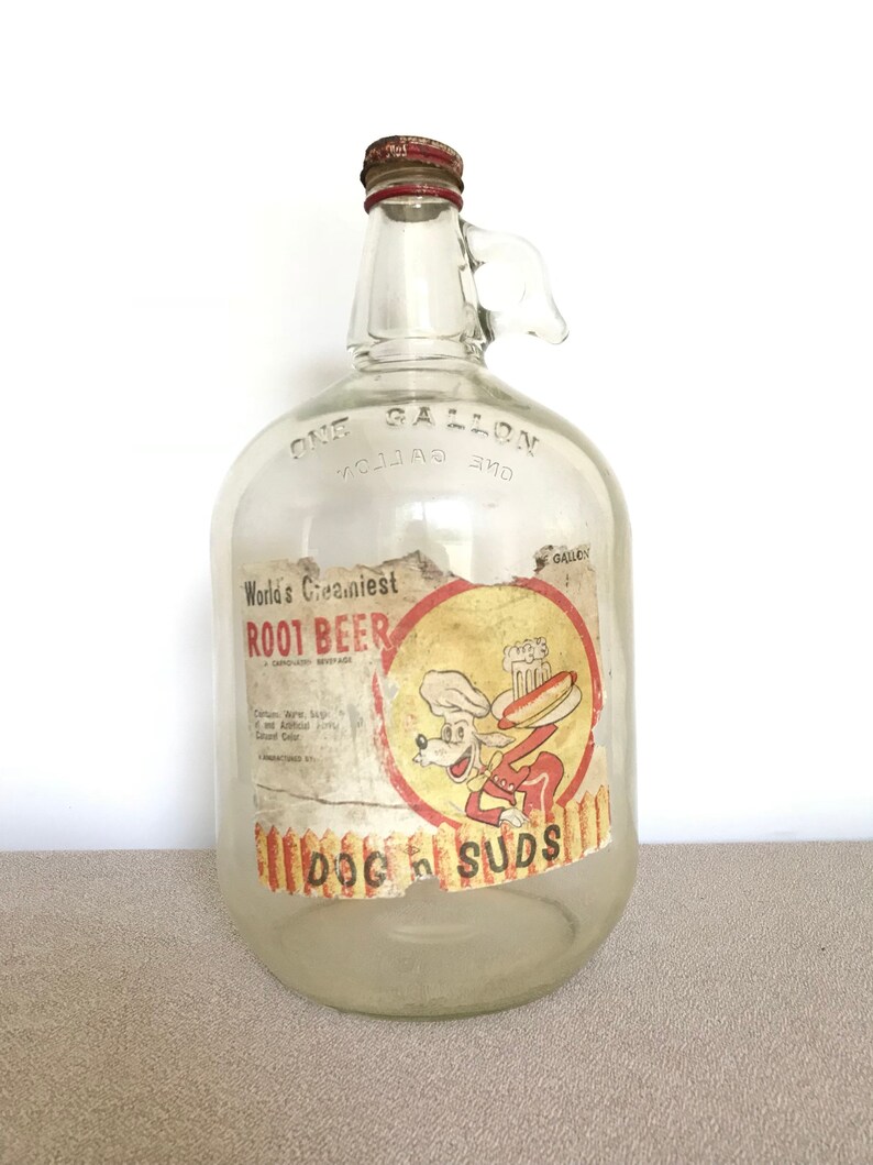 Vintage One Gallon Glass Jug Home Brew
