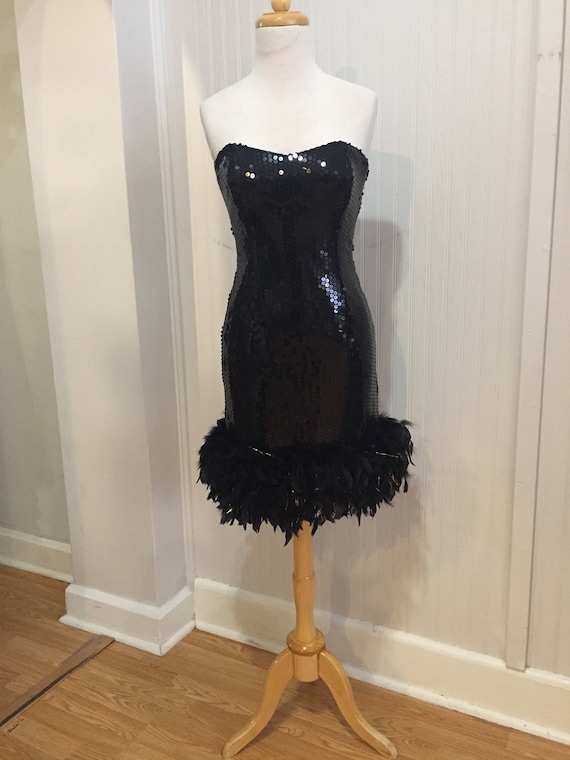 Vintage Sequin Cocktail dress - image 1