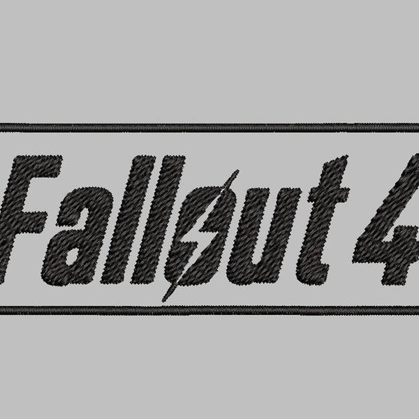 Fallout 4 logo Embroidery files