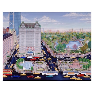 Plaza Anniversary. SIGNED Giclée print of oil painting by Kathy Jakobsen, New York City, Plaza Hotel wall art, New York art print NYC
