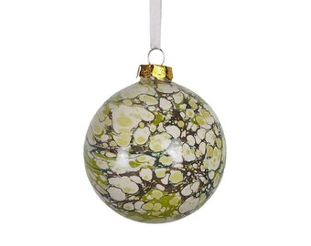 Large Moss Marbled Bauble