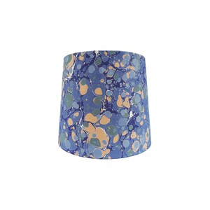 Hand Marbled Lamp Shade 30cm in Marmor Periwinkle image 2