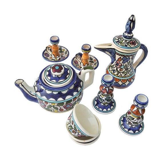 Vintage Moroccan Tea Set Hand Made Etsy