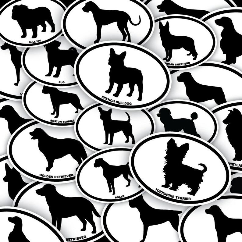 Caolina Dog Mom Sticke (Oval 10 Pk) - Cafepess.ca
