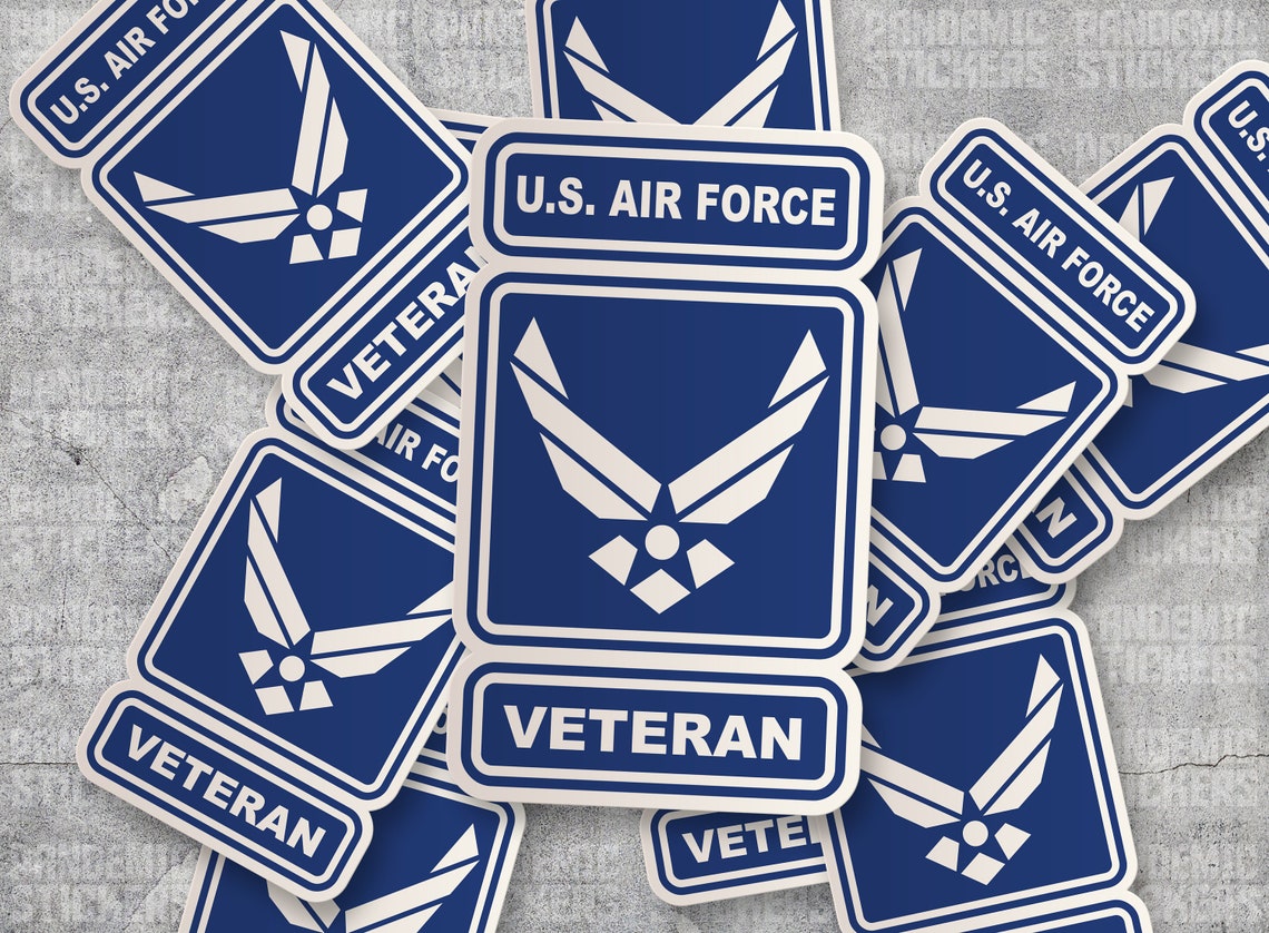U.S Air Force Veteran Vinyl Decal Sticker Military Car Laptop Etsy