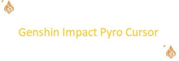 Genshin Impact Pyro Mouse Cursor | Etsy