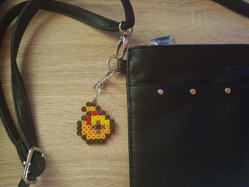 Animal Crossing Bell Bag Perler Bead Picture Keychain small - Etsy