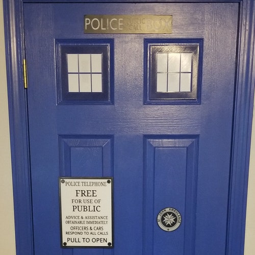 Police Box Door Windows 3d Printed | Etsy