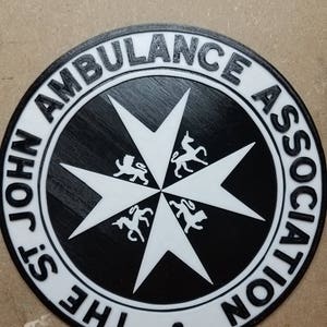 St. Johns Ambulance Police Box Sign (3d Printed)