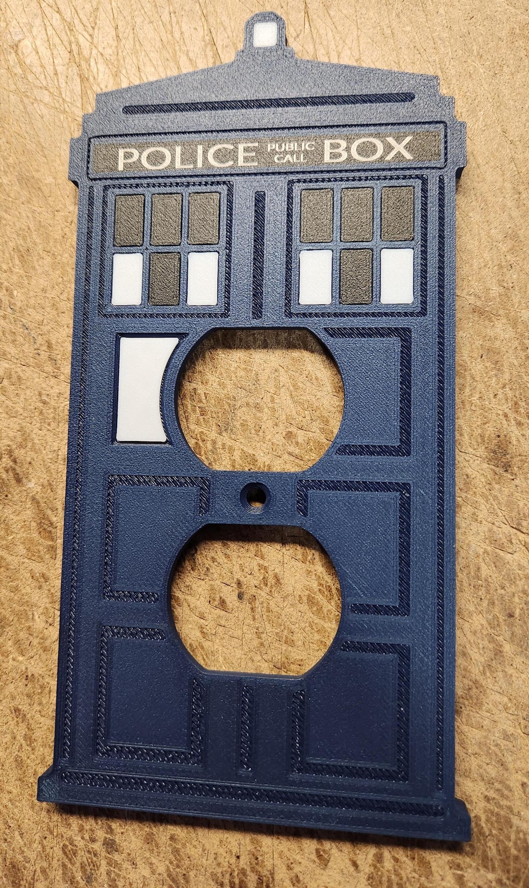 Police Box Outlet Cover (3d Print) Classic - Etsy