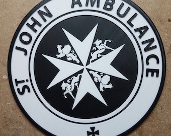 St. Johns Ambulance Police Box Sign (3d Printed)