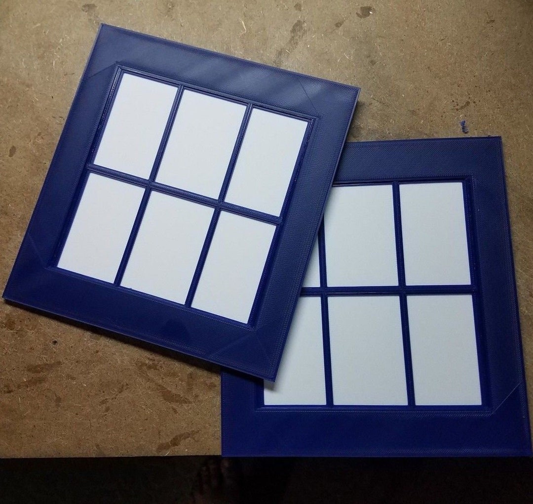 Police Box Door Windows (3d Printed) - Etsy