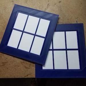 Police Box Door Windows (3d Printed)