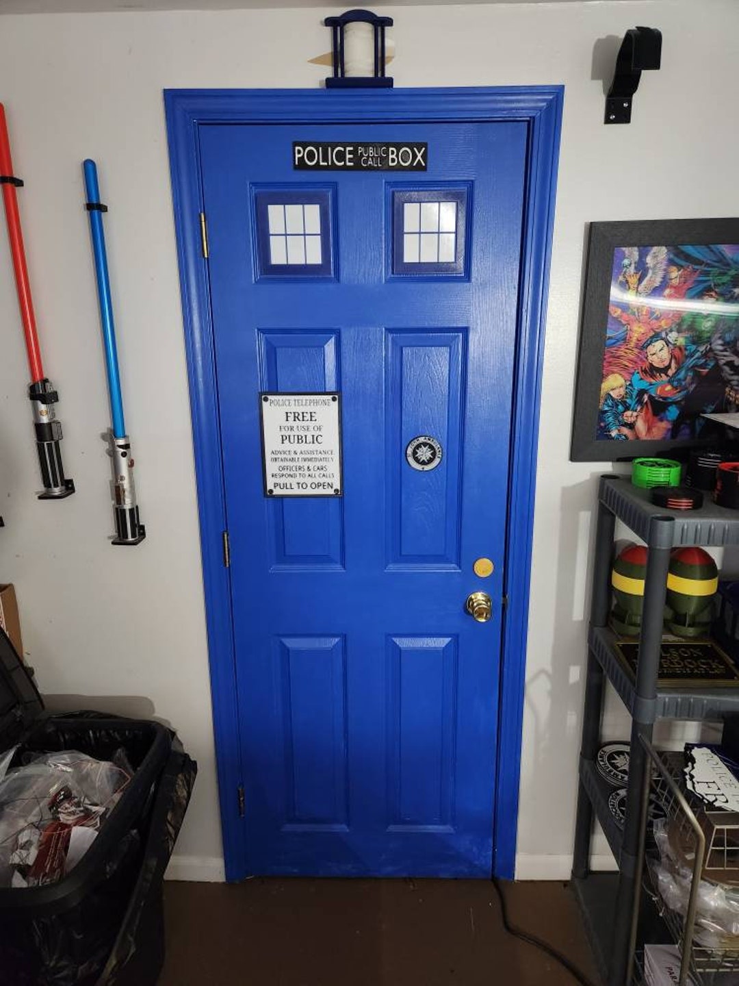 Police Box Door Kit/small Windows (3d Printed 1960s Door Kit) Read ...